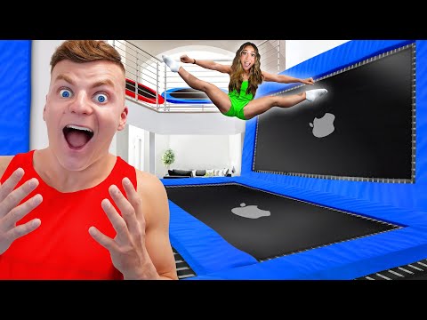 I Turned My House Into a Trampoline Park!