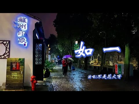 不是花火呀 《如一》 「我追随春风流云，聆听你的声音；你诉说人间万象，回音太过空灵；寻遍古道长亭，走过旧时与今夕」 【动态歌词 Lyrics】