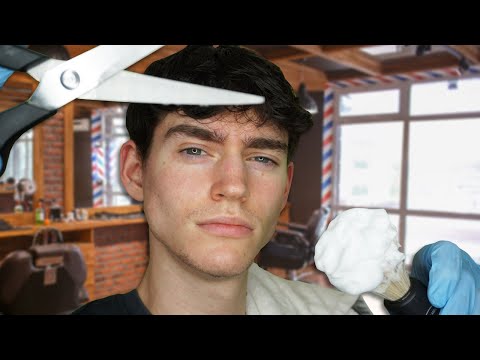 ASMR The MOST Relaxing and Professional Barbershop Haircut and Shave 🪒💈