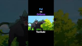 Fel vs Orthros 😖✌️ || Tondemo Skill - Smooth Anime Moments #midorinote17 #shorts