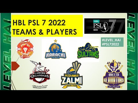 Everything about PSL 7 2022 | Key Players and Teams| Pakistan Super League Team and Players #PSL7