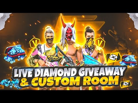 FREE FIRE LIVE CUSTOM ROOM GIVEAWAY | FF LIVE TEAM CODE GIVEAWAY |FF LIVE Unlimited GIVEAWAY(DAY-3)