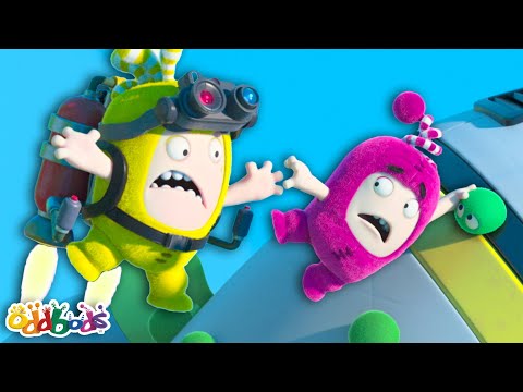 The ALIEN INVASION! | Oddbods 👹 | Action Cartoons For Kids