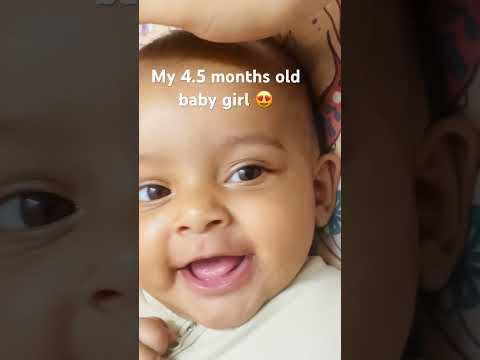 My 4.5 months old baby girl. #viral #babygirl #viralvideo #cutebaby #shortsvideo #youtubeshorts