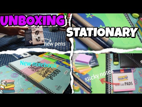 UNBOXING STATIONARY🦋| New Stationary | NEET Aspirant📚| Aesthetic Stationery | #asmr #unboxing #viral