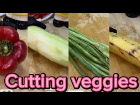 🟢 ASMR  cutting veggies #cutting #vegetables #healthy