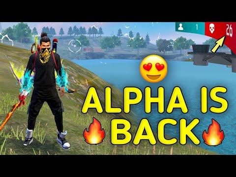 SOLO VS SQUAD || ALPHA KD IS BACK🔥 !!! INSANE M1887 GAMEPLAY IS BACK AGAIN🥵 || 99% HEADSHOT INTEL I5