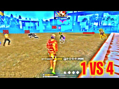 CS RANKED PUSH 1V4 CLUTCH Gameplay - GARENA FREE FIRE