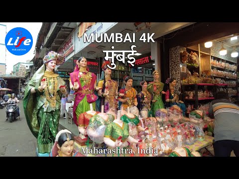 Lalbaug MUMBAI Walking Tour - India Walking Tour 4K HDR