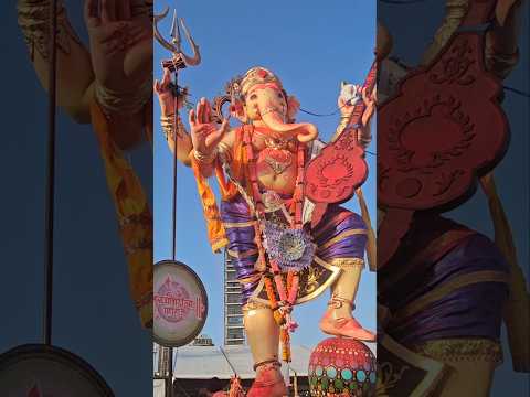 Ganpati Bappa On Earth🌍Visarjan 2024 || #ganpati #visarjan #2024 #mumbai #ytshorts #chaupati #shorts