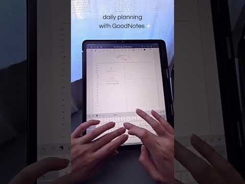 Daily Planning ideas on Goodnotes | One-Page template with 12H Timetable 💫 #shorts