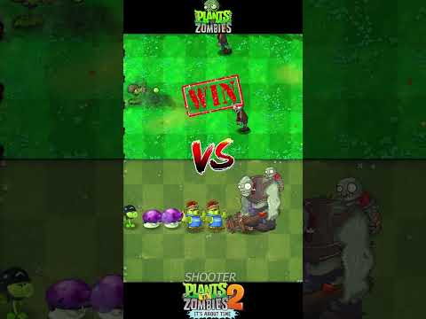 Pvz 2 Vs Pvz - Mega Gatling Peas, Fume Shrooms, Cactuses Vs Gargantuar zombie Team