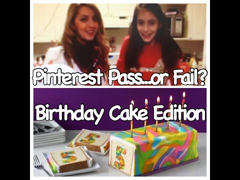 Pinterest Pass or Fail Test - Birthday Cake | Surprise Inside Cake