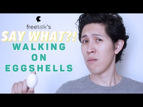 WALKING ON EGGSHELLS — Say What?! | Learn English Expressions