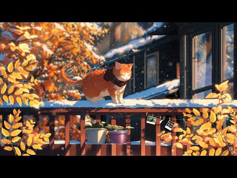 Lofi With My Cat || Winter Sunrise 😽❄️ winter music ~ chill lo-fi hip hop beats 🎵 stop overthinking