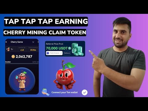 Cherry Tap Tap Telegram bot | Cherry Tap Tap game Claim Start | Cherry Game Wallet Connect