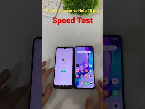 Redmi 9 power vs Note 10 pro Speed Test #shorts