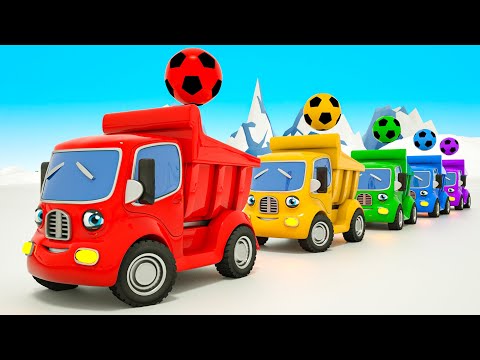 Five Little Monkeys - Magic soccer ball and Kids Songs - Baby Nursery Rhymes & Kids Songs