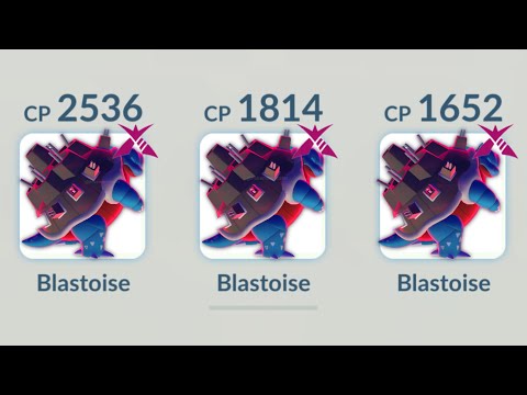 Using TRIPLE GIGANTAMAX BLASTOISE TEAM in Pokemon GO.