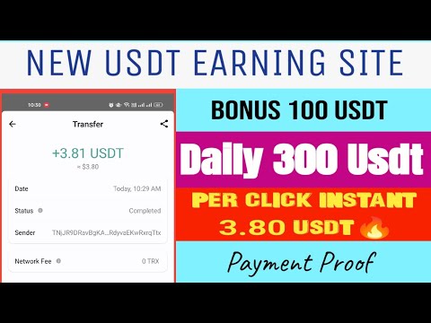 New USDT shopping Platform | Bonus 100 USDT | New USDT Investment Site | Online Passive Income