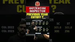 SSC CGL GST/Excise Inspector Previous year Cutoff ?