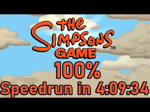 The Simpsons Game 100% Speedrun in 4:09:38