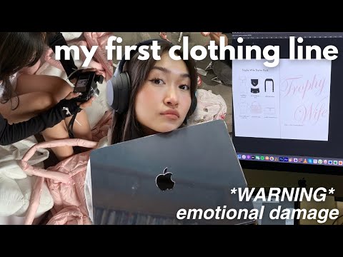 I STARTED A CLOTHING LINE??? *emotional damage* | designing, manufacturing, marketing campaign etc..