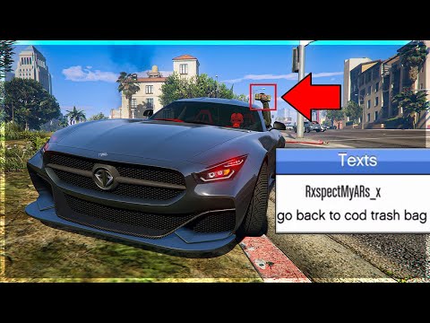 Trolling a "RIFLE" tryhard with my Schlagen GT on GTA Online