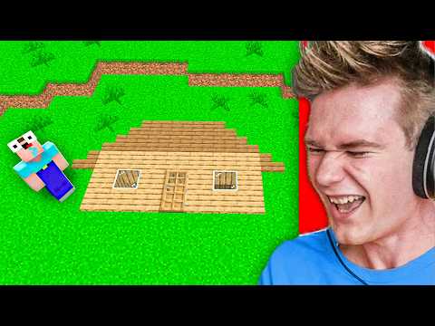 PŁASKI DOM PRANK na WIDZU XD | Minecraft Extreme