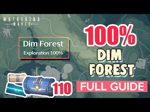 How to: Dim Forest 100% FULL Exploration ⭐ Huanglong ALL CHESTS【 Wuthering Waves 】