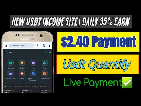 Earn Daily $25 Usdt, Free Usdt AI quantify platform, Best Usdt earning website