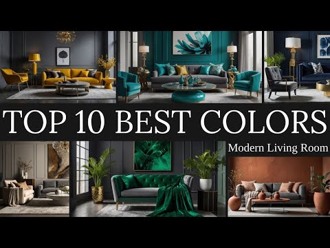 TOP 10 Colors That Go With Grey for a Modern Living Room