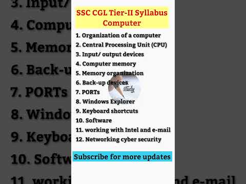 SSC CGL tier 2 syllabus // ssc cgl syllabus 2023 #shorts #ssccgl