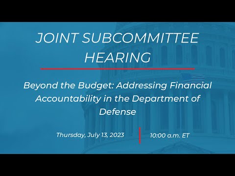 Joint Subcommittee Hearing