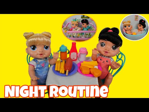 NEW Baby Alive Crawling Baby dolls Night Routine feeding and changing baby dolls