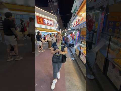 I tried the tallest ice cream in korea! 🍦 #shorts