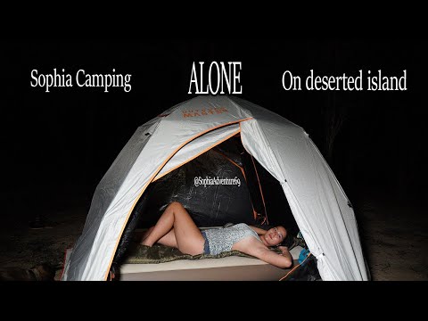 Sophia Camping - a day on a deserted island with my dog