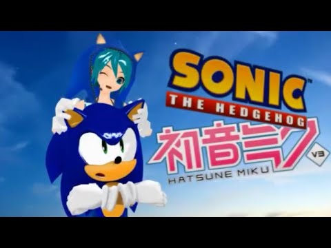 Miku gets saved by Sonic