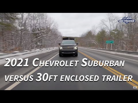 2021 Chevrolet Suburban VERSUS 30FT Enclosed Trailer!