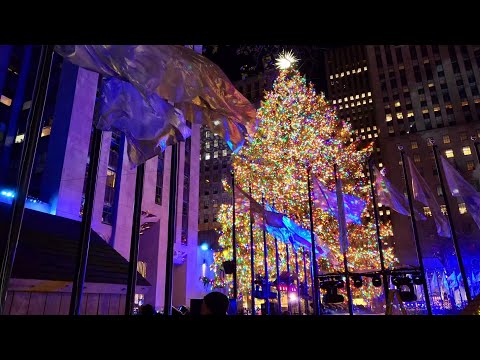 🎆 Rockefeller Center 90th Christmas Tree Lighting 🎄 Christmas 2022 🎊