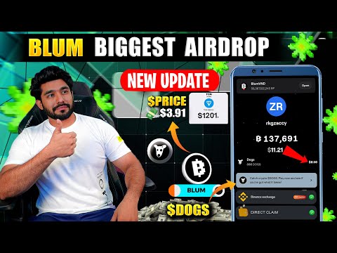 BLUM BIGGEST AIRDROP 🤑5$😱|| BLUM WITHDRAWAL || BLUM LISTING DATE || BLUM AIRDROP PRICE || RKG ZACCY