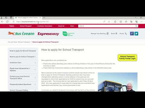 How to save the link to the School Transport Procurement System