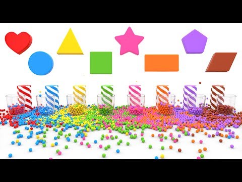 Learn Colors and Shapes with Color Balls - Shapes Videos for Children