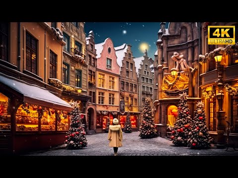 The Largest Christmas market in Europe walking tour 4K🎄 Christmas in Wroclaw Poland