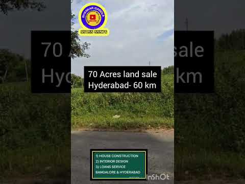 70 Acres land sale || Hyderabad -60 km