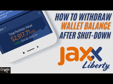 How To Transfer Wallet Balance From Jaxx Liberty After Shut Down | Jaxx Liberty Withdrawal Error