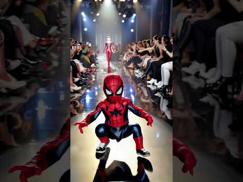 Baby Spiderman at #fashionweek #marvel #baby #cute #spiderman