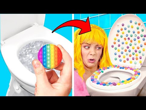 Best Bathroom Gadgets! Rich VS Broke Girls || *Cool Hacks & Funny Moments* by Gotcha! Viral