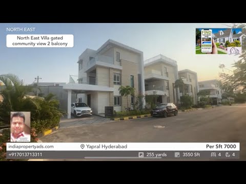 Luxurious 4BHK Gated Community Villa in Yapral, Hyderabad - Premium Living at Its Best