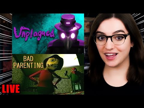 🔴LIVE: 2 SPOOOKY GAMES (UNPLAGUED AND BAD PARENTING)